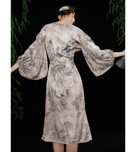 Oriental Ink Pattern Skirt